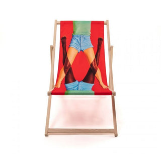Seletti Toiletpaper Deck Chair Scissors sdraio pieghevole forbici Acquista i prodotti di TOILETPAPER HOME su Shopdecor