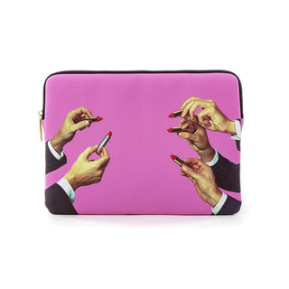 Seletti Toiletpaper Laptop Bag Pink Lipsticks custodia pc rossetti Acquista i prodotti di TOILETPAPER HOME su Shopdecor