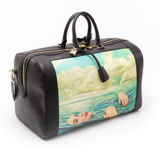 Seletti Toiletpaper Travel Travel Bag Seagirl borsa da viaggio ragazza nel mare Acquista i prodotti di TOILETPAPER HOME su Shopdecor