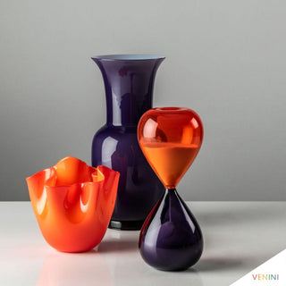 Venini Clessidra 420.06 indaco-arancio h. 25 cm. - Acquista ora su ShopDecor - Scopri i migliori prodotti firmati VENINI design