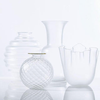 Venini Frozen Fazzoletto 700.04 vaso cristallo h. 13.5 cm. - Acquista ora su ShopDecor - Scopri i migliori prodotti firmati VENINI design