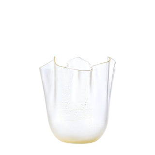 Venini Frozen Fazzoletto 700.04 vaso cristallo foglia oro h. 13.5 cm. - Acquista ora su ShopDecor - Scopri i migliori prodotti firmati VENINI design