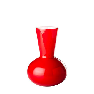 Venini Idria 706.43 vaso opalino h. 23 cm. Venini Idria Rosso Interno Lattimo - Acquista ora su ShopDecor - Scopri i migliori prodotti firmati VENINI design