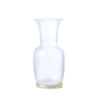 Venini Frozen Opalino 706.38 vaso cristallo foglia oro sabbiato h. 30 cm. - Acquista ora su ShopDecor - Scopri i migliori prodotti firmati VENINI design