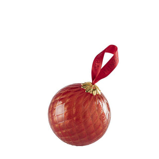 Venini Santa 199.05 pallina decorativa rossa con foglia oro diam. 10 cm. - Acquista ora su ShopDecor - Scopri i migliori prodotti firmati VENINI design