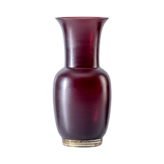 Venini Satin 706.22 vaso satinato rosso sangue di bue/cristallo foglia oro h. 36 cm. - Acquista ora su ShopDecor - Scopri i migliori prodotti firmati VENINI design