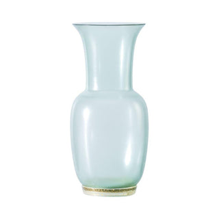 Venini Satin 706.22 vaso satinato verde rio/cristallo foglia oro h. 36 cm. - Acquista ora su ShopDecor - Scopri i migliori prodotti firmati VENINI design