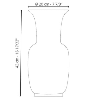Venini Satin 706.24 vaso satinato h. 42 cm. - Acquista ora su ShopDecor - Scopri i migliori prodotti firmati VENINI design