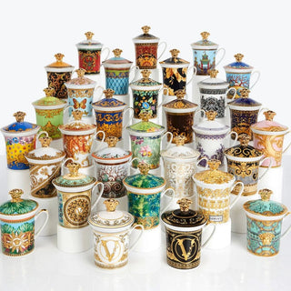 Versace meets Rosenthal 30 Years Mug Collection Vanity bicchiere con coperchio Acquista i prodotti di VERSACE HOME su Shopdecor