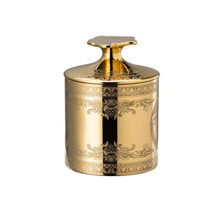 Versace meets Rosenthal Golden Medusa candeliere con candela profumata Acquista i prodotti di VERSACE HOME su Shopdecor