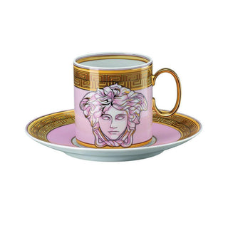 Versace meets Rosenthal Medusa Amplified tazza caffè con piattino Versace Pink Coin - Acquista ora su ShopDecor - Scopri i migliori prodotti firmati VERSACE HOME design