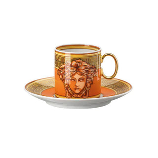 Versace meets Rosenthal Medusa Amplified tazza espresso con piattino Versace Orange Coin - Acquista ora su ShopDecor - Scopri i migliori prodotti firmati VERSACE HOME design