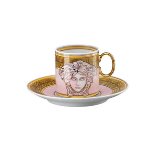 Versace meets Rosenthal Medusa Amplified tazza espresso con piattino Versace Pink Coin - Acquista ora su ShopDecor - Scopri i migliori prodotti firmati VERSACE HOME design
