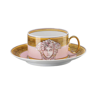 Versace meets Rosenthal Medusa Amplified tazza tè con piattino Versace Pink Coin - Acquista ora su ShopDecor - Scopri i migliori prodotti firmati VERSACE HOME design