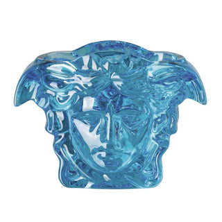 Versace meets Rosenthal Medusa Grande Crystal vaso h. 19 cm. Blu - Acquista ora su ShopDecor - Scopri i migliori prodotti firmati VERSACE HOME design