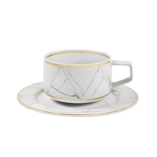 Vista Alegre Carrara tazza tè con piattino - Acquista ora su ShopDecor - Scopri i migliori prodotti firmati VISTA ALEGRE design