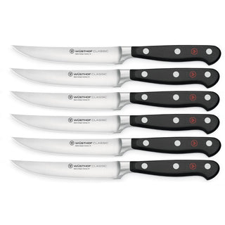 Wusthof Classic set 6 coltelli bistecca nero Acquista i prodotti di WÜSTHOF su Shopdecor