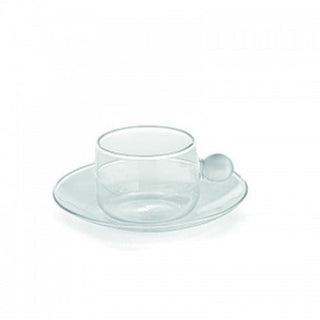 Zafferano Bilia Tazza da tè con piattino in vetro Zafferano Bianco - Acquista ora su ShopDecor - Scopri i migliori prodotti firmati ZAFFERANO design