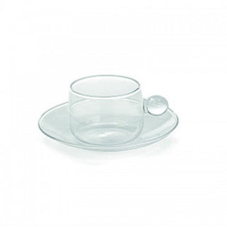 Zafferano Bilia Tazza da tè con piattino in vetro Trasparente - Acquista ora su ShopDecor - Scopri i migliori prodotti firmati ZAFFERANO design