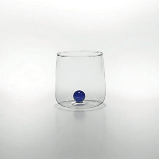 Zafferano Bilia Tumbler bicchiere acqua trasparente con pallina Zafferano Blu Acquista i prodotti di ZAFFERANO su Shopdecor