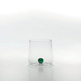 Zafferano Bilia Tumbler bicchiere acqua trasparente con pallina Zafferano Verde Acquista i prodotti di ZAFFERANO su Shopdecor