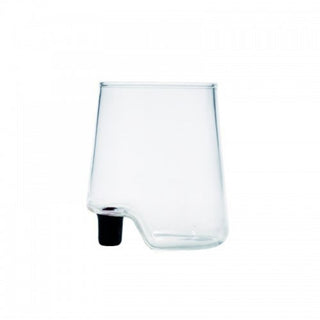 Zafferano Gamba de Vero Tumbler bicchiere acqua in vetro Nero Acquista i prodotti di ZAFFERANO su Shopdecor