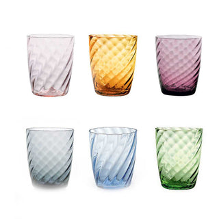 Zafferano Torson Tumbler Set 6 bicchieri acqua colori vari - Acquista ora su ShopDecor - Scopri i migliori prodotti firmati ZAFFERANO design