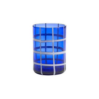 Zafferano Twiddle Tumbler bicchiere acqua in vetro Zafferano Blu Acquista i prodotti di ZAFFERANO su Shopdecor