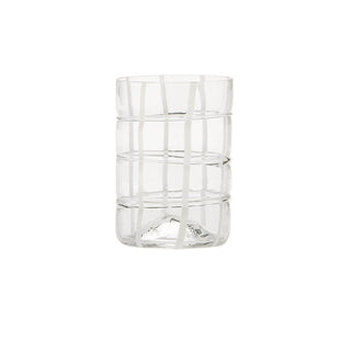 Zafferano Twiddle Tumbler bicchiere acqua in vetro Trasparente Acquista i prodotti di ZAFFERANO su Shopdecor